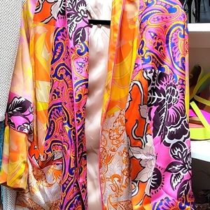 Zara Silk Kimono Blazer with matching shorts